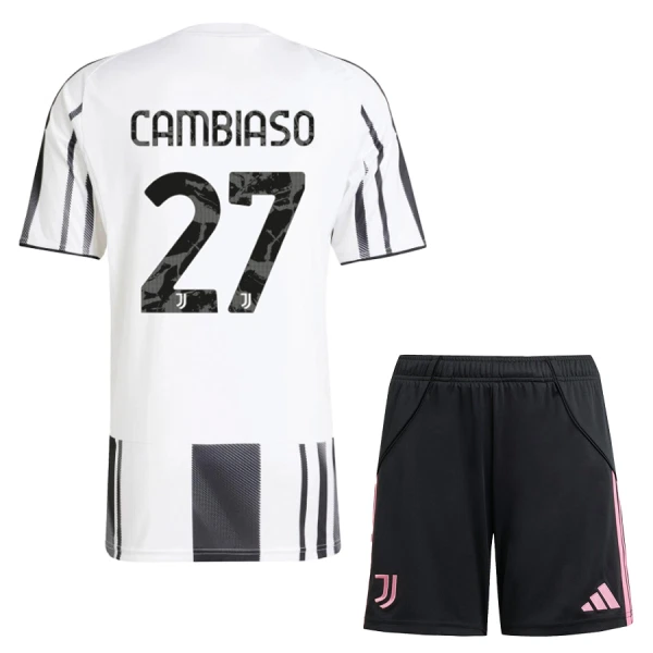 Completo calcio Juventus Cambiaso 27 Bambino Primo 2025-26 Completo calcio Juventus Cambiaso 27 Bambino Primo 2025-26