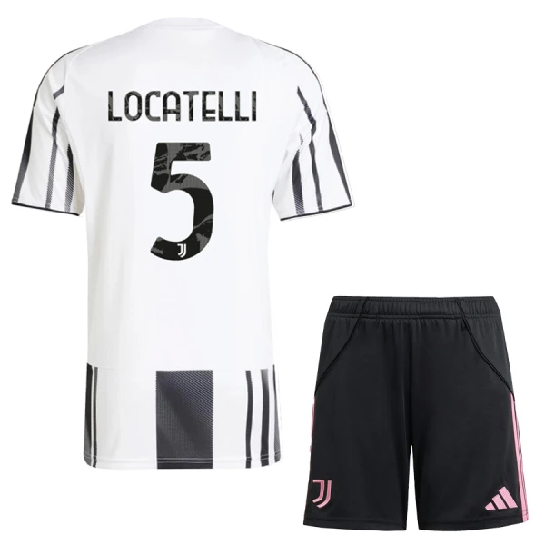 Completo calcio Juventus Locatelli 5 Bambino Primo 2025-26 Completo calcio Juventus Locatelli 5 Bambino Primo 2025-26