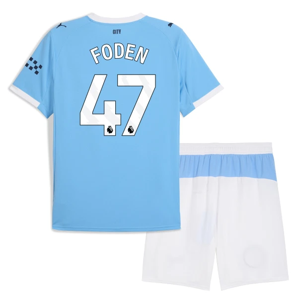 Completo calcio Manchester City Foden 47 Bambino Primo 2025-26 Completo calcio Manchester City Foden 47 Bambino Primo 2025-26
