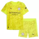 Completo calcio Portiere Manchester City Bambino 2025-26 Gialla