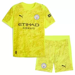 Completo calcio Portiere Manchester City Bambino 2025-26 Gialla