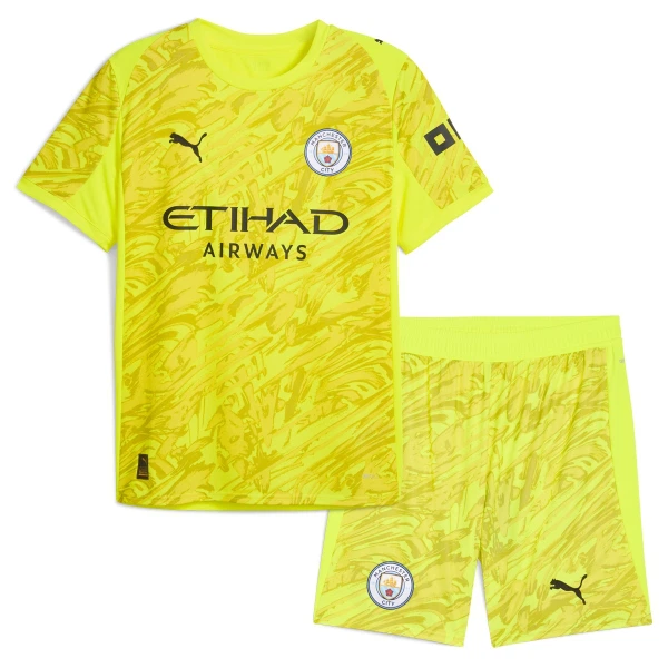 Completo calcio Portiere Manchester City Bambino 2025-26 Gialla Completo calcio Portiere Manchester City Bambino 2025-26 Gialla