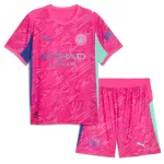 Completo calcio Portiere Manchester City Bambino 2025-26 Rosa