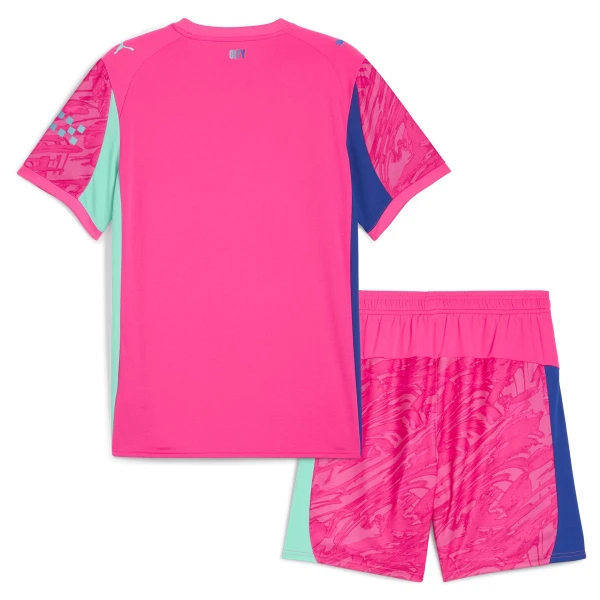 Completo calcio Portiere Manchester City Bambino 2025-26 Rosa