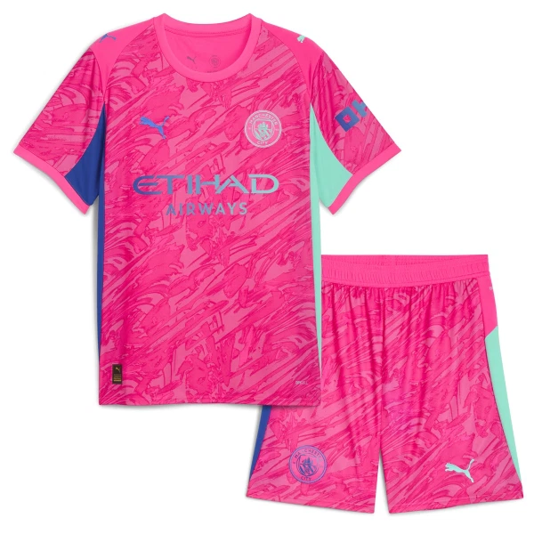 Completo calcio Portiere Manchester City Ederson M. 31 Bambino 2025-26 Rosa