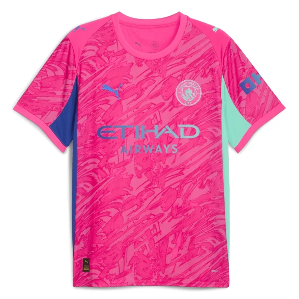 Maglia Portiere Manchester City Uomo 2025-26 Rosa Maglia Portiere Manchester City Uomo 2025-26 Rosa