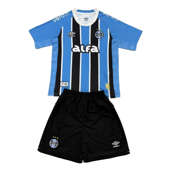 Completo calcio Grêmio FBPA Bambino Primo 2025-26 Completo calcio Grêmio FBPA Bambino Primo 2025-26