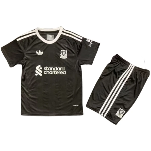 Completo calcio Portiere Liverpool Bambino 2025-26 Nera