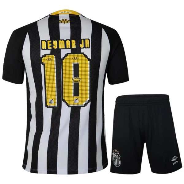 Completo calcio Santos FC Neymar JR 10 Bambino Secondo 2025-26 Completo calcio Santos FC Neymar JR 10 Bambino Secondo 2025-26