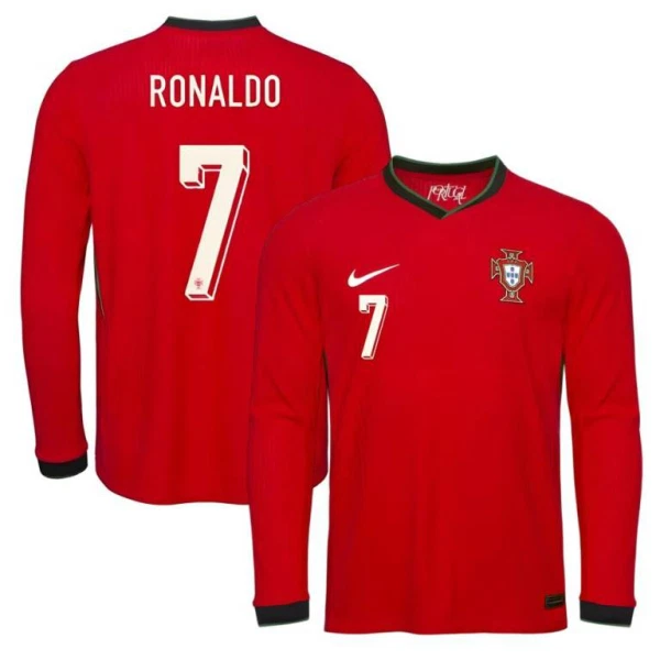 Maglia Portogallo Ronaldo 7 Uomo Primo 2025 Maniche Lunghe