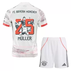 Completo calcio FC Bayern Monaco Thomas Müller 25 Bambino Secondo 2025-26 - Speciale Completo calcio FC Bayern Monaco Thomas Müller 25 Bambino Secondo 2025-26 - Speciale
