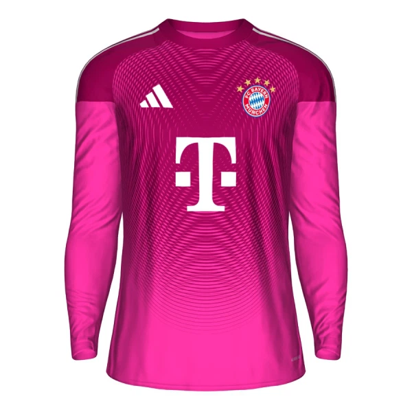 Maglia Portiere FC Bayern Monaco Uomo 2025-26 Rosa Maniche Lunghe Maglia Portiere FC Bayern Monaco Uomo 2025-26 Rosa Maniche Lunghe