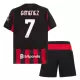 Completo calcio AC Milan Gimenez 7 Bambino Primo 2025-26 Completo calcio AC Milan Gimenez 7 Bambino Primo 2025-26