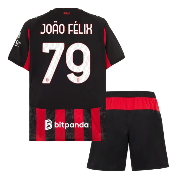 Completo calcio AC Milan João Félix 79 Bambino Primo 2025-26