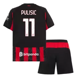 Completo calcio AC Milan Pulisic 11 Bambino Primo 2025-26 Completo calcio AC Milan Pulisic 11 Bambino Primo 2025-26