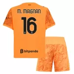 Completo calcio Portiere AC Milan M. Maignan 16 Bambino 2025-26 Arancia