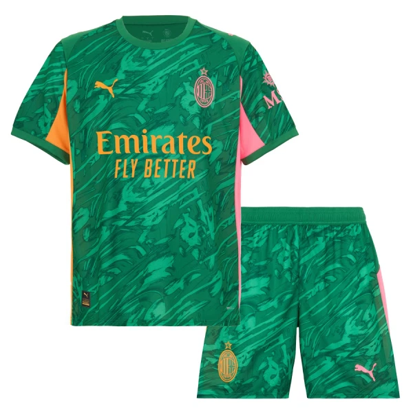 Completo calcio Portiere AC Milan M. Maignan 16 Bambino 2025-26 Verde