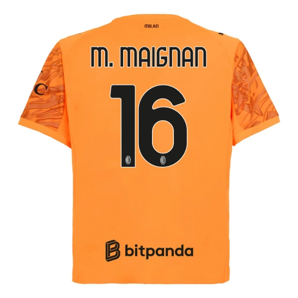 Maglia Portiere AC Milan M. Maignan 16 Uomo 2025-26 Arancia Maglia Portiere AC Milan M. Maignan 16 Uomo 2025-26 Arancia