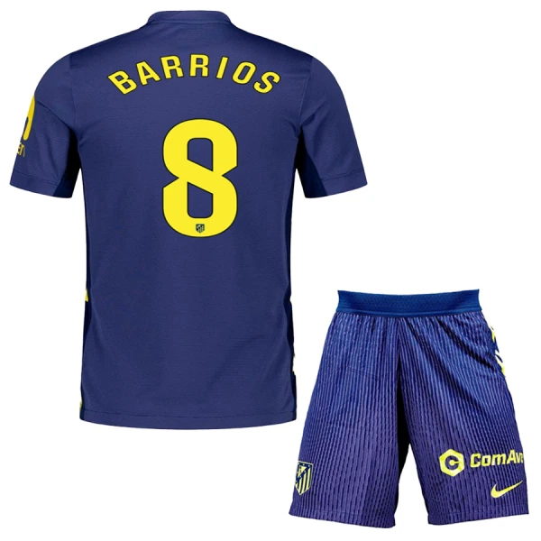 Completo calcio Atlético Madrid Barrios 8 Bambino Secondo 2025-26