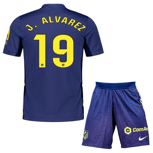 Completo calcio Atlético Madrid J. Alvarez 19 Bambino Secondo 2025-26