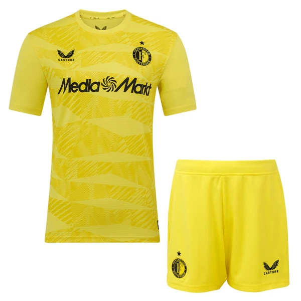 Completo calcio Portiere Feyenoord Rotterdam Bambino 2025-26 Gialla