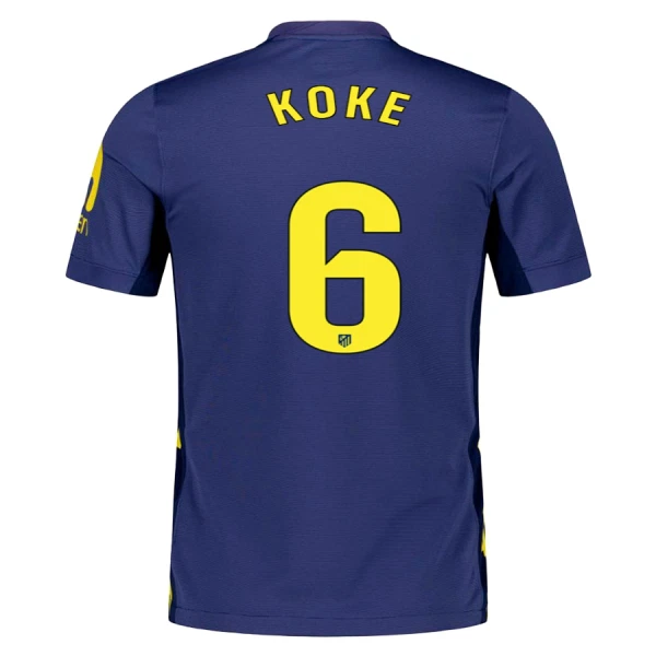 Maglia Atlético Madrid Koke 6 Uomo Secondo 2025-26 Maglia Atlético Madrid Koke 6 Uomo Secondo 2025-26