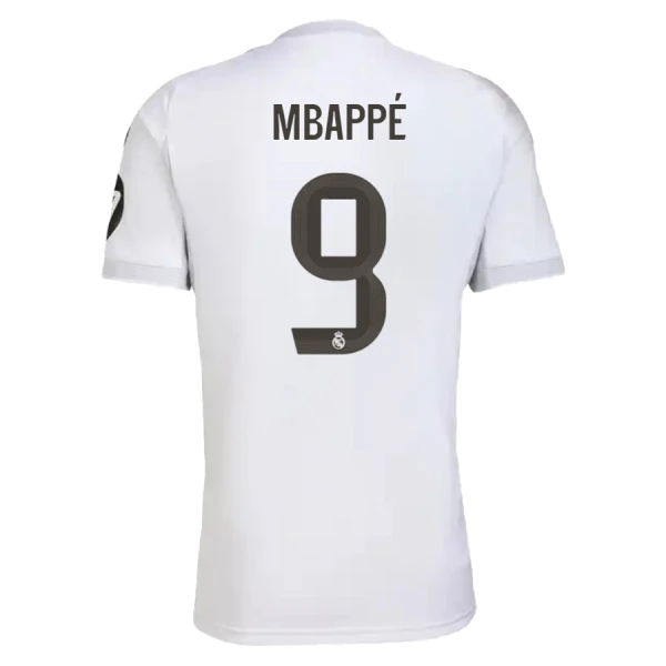Maglia Real Madrid Mbappé 9 Uomo Primo 2025-26 Maglia Real Madrid Mbappé 9 Uomo Primo 2025-26