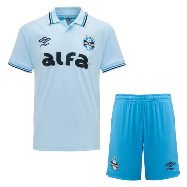 Completo calcio Grêmio FBPA Bambino Secondo 2025-26 Completo calcio Grêmio FBPA Bambino Secondo 2025-26
