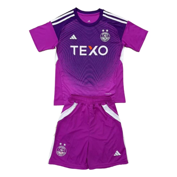 Completo calcio Portiere Aberdeen Bambino 2025-26 Viola