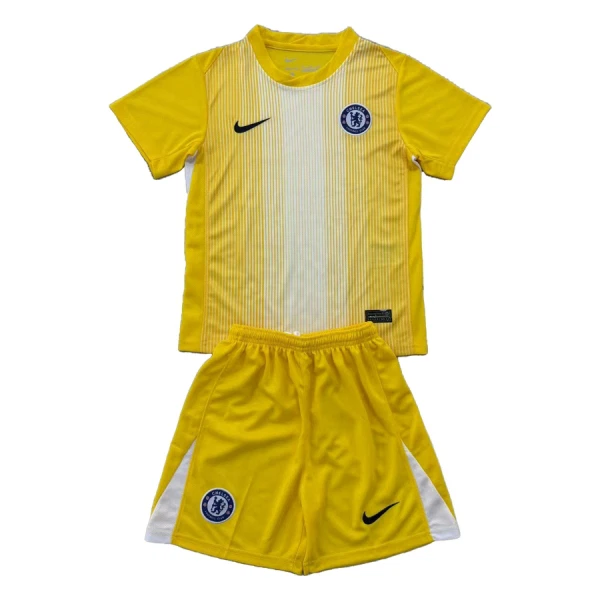 Completo calcio Portiere Chelsea Bambino 2025-26 Gialla