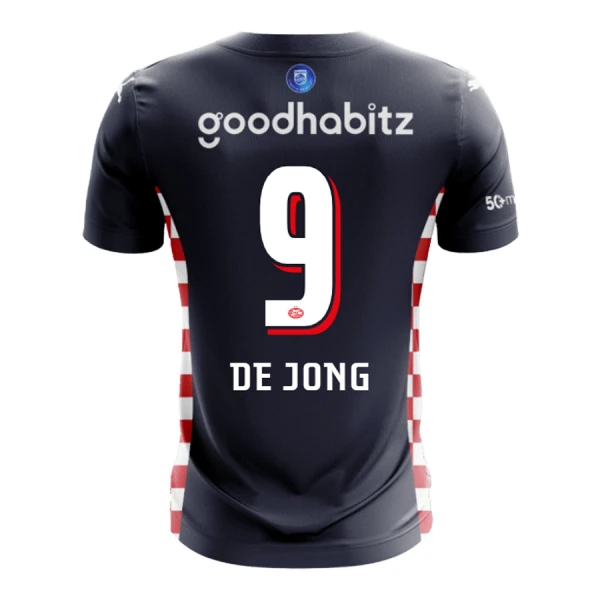 Maglia PSV Eindhoven De Jong 9 Uomo Secondo 2025-26 Maglia PSV Eindhoven De Jong 9 Uomo Secondo 2025-26