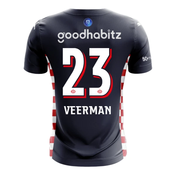 Maglia PSV Eindhoven Veerman 23 Uomo Secondo 2025-26 Maglia PSV Eindhoven Veerman 23 Uomo Secondo 2025-26