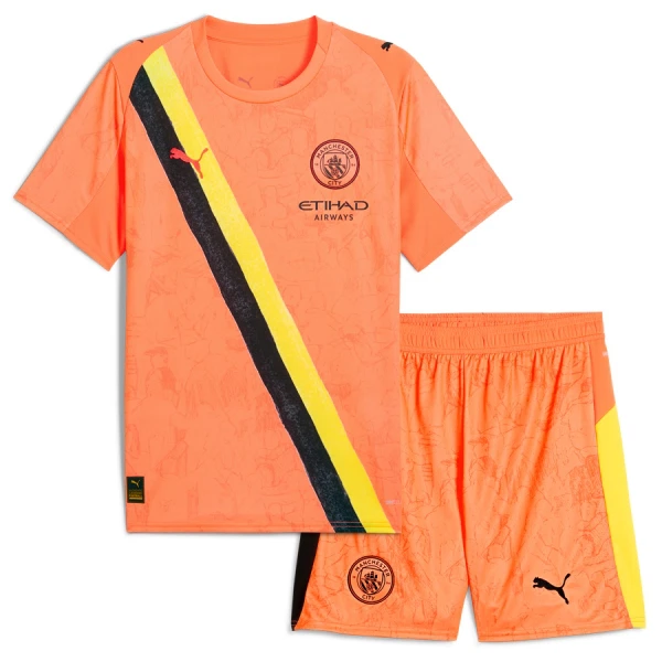 Completo calcio Portiere Manchester City KidSuper Bambino 2025-26 Completo calcio Portiere Manchester City KidSuper Bambino 2025-26