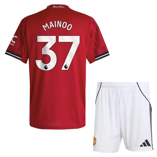 Completo calcio Manchester United Mainoo 37 Bambino Primo 2025-26 Completo calcio Manchester United Mainoo 37 Bambino Primo 2025-26
