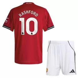 Completo calcio Manchester United Rashford 10 Bambino Primo 2025-26 Completo calcio Manchester United Rashford 10 Bambino Primo 2025-26