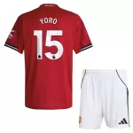 Completo calcio Manchester United Yoro 15 Bambino Primo 2025-26