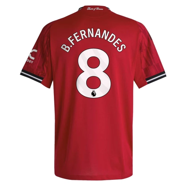 Maglia Manchester United Bruno Fernandes 8 Uomo Primo 2025-26 Maglia Manchester United Bruno Fernandes 8 Uomo Primo 2025-26
