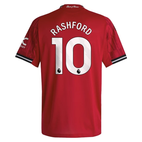 Maglia Manchester United Rashford 10 Uomo Primo 2025-26 Maglia Manchester United Rashford 10 Uomo Primo 2025-26