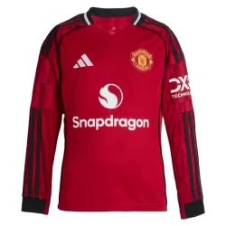 Maglia Manchester United Uomo Primo 2025-26 Maniche Lunghe Maglia Manchester United Uomo Primo 2025-26 Maniche Lunghe