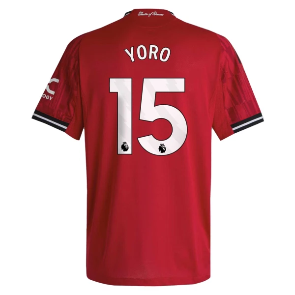 Maglia Manchester United Yoro 15 Uomo Primo 2025-26 Maglia Manchester United Yoro 15 Uomo Primo 2025-26