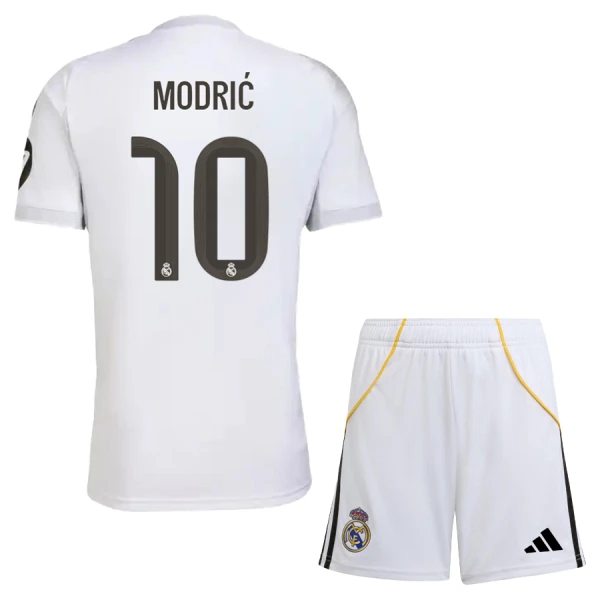 Completo calcio Real Madrid Modrić 10 Bambino Primo 2025-26 Completo calcio Real Madrid Modrić 10 Bambino Primo 2025-26