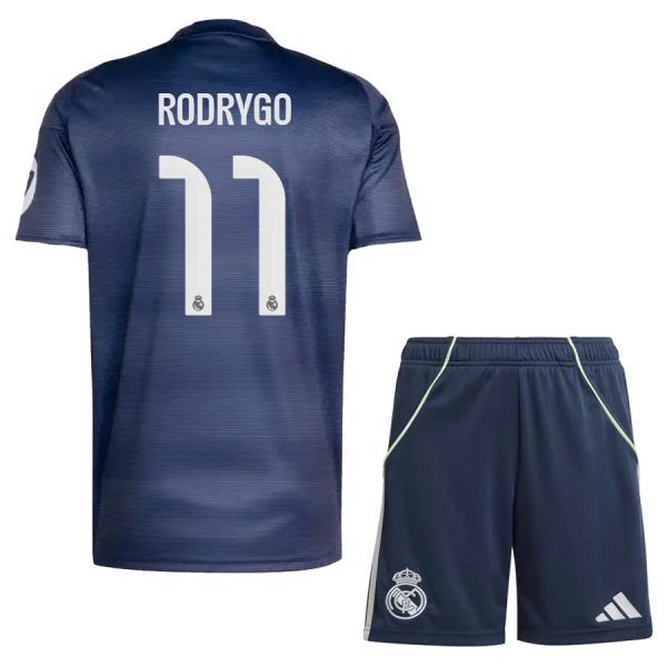 Completo calcio Real Madrid Rodrygo 11 Bambino Secondo 2025-26