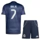 Completo calcio Real Madrid Vini JR 7 Bambino Secondo 2025-26 Completo calcio Real Madrid Vini JR 7 Bambino Secondo 2025-26