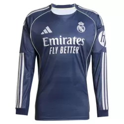 Maglia Real Madrid Uomo Secondo 2025-26 Maniche Lunghe