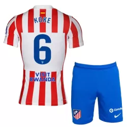 Completo calcio Atlético Madrid Koke 6 Bambino Primo 2025-26