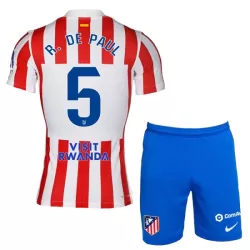 Completo calcio Atlético Madrid R. De Paul 5 Bambino Primo 2025-26 Completo calcio Atlético Madrid R. De Paul 5 Bambino Primo 2025-26