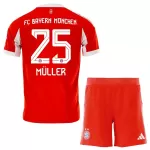 Completo calcio FC Bayern Monaco Thomas Müller 25 Bambino Primo 2025-26