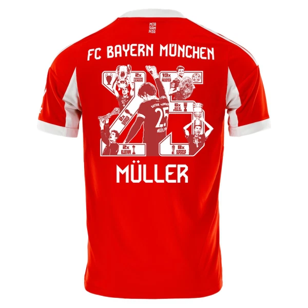Completo calcio FC Bayern Monaco Thomas Müller 25 Bambino Primo 2025-26 - Speciale