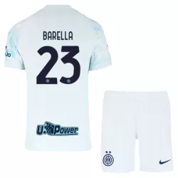 Completo calcio Inter Milan Barella 23 Bambino Secondo 2025-26 Completo calcio Inter Milan Barella 23 Bambino Secondo 2025-26