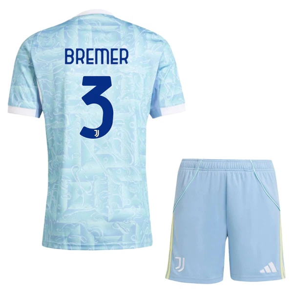 Completo calcio Juventus Bremer 3 Bambino Secondo 2025-26 Completo calcio Juventus Bremer 3 Bambino Secondo 2025-26